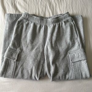 Aritzia Gray Cargo Sweatpants